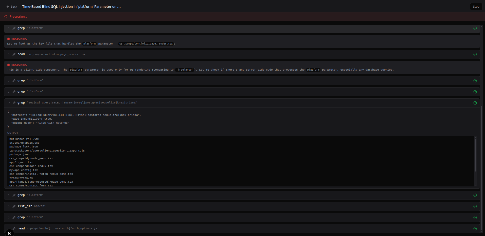 Activity Log