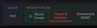 Recon Preset Tab